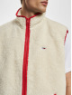 Tommy Jeans Liivit Collegiate Sherpa Gilet valkoinen
