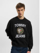 Tommy Jeans Pullover Boxy Luxe schwarz