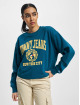 Tommy Jeans Pullover Crop College Logo türkis