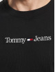 Tommy Jeans T-paidat Classic Linear Logo musta