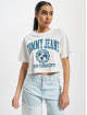 Tommy Jeans t-shirt Super Crop College Logo beige