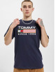 Tommy Jeans T-Shirt Classic Athletic Twisted Logo blue