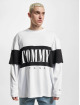 Tommy Jeans T-Shirt manches longues Skater Layer Logo blanc