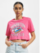 Tommy Jeans T-Shirt Super Crop College Logo pink