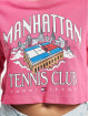 Tommy Jeans T-Shirt Super Crop College Logo pink