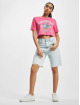 Tommy Jeans T-Shirt Super Crop College Logo pink