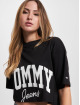 Tommy Jeans t-shirt New Varsity zwart