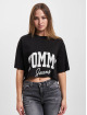 Tommy Jeans t-shirt New Varsity zwart