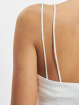 Tommy Jeans Top Rib Badge Crop beis