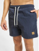 Urban Classics Badeshorts Block blå