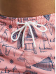 Urban Classics Badeshorts Pattern rosa