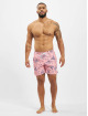 Urban Classics Badeshorts Pattern rosa