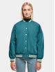 Urban Classics Baseball jack Ladies Oversized Recycled groen