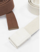 Urban Classics Belts Colored Buckle Canvas 2-Pack brun