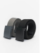 Urban Classics Belts Colored Buckle Canvas 2-Pack grå
