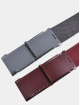 Urban Classics Belts Colored Buckle Canvas 2-Pack red