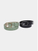 Urban Classics Belts Ostrich Synthetic Leather 2-Pack svart