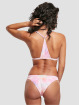 Urban Classics Bikini Ladies Tie Dye Triangle Back pink