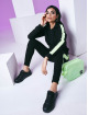 Urban Classics Bluzy z kapturem Ladies Neon Shoulder Stripe czarny