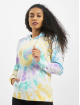 Urban Classics Bluzy z kapturem Ladies Tie Dye kolorowy
