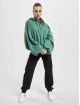 Urban Classics Bluzy z kapturem Ladies Organic Oversized Terry zielony