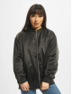 Urban Classics Bomber jacket Ladies Oversized Satin black