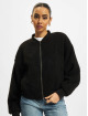 Urban Classics Bomber jacket Ladies Oversized Sherpa black