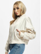 Urban Classics Bomberová bunda Ladies Short Oversized Satin béžová