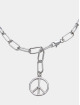 Urban Classics Bracciale Y Chain Peace Pendant argento