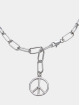 Urban Classics Bracelet Y Chain Peace Pendant argent
