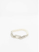 Urban Classics Bracelet Pearl Flat Chain silver colored
