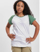Urban Classics Camiseta Girls Contrast Raglan blanco