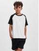 Urban Classics Camiseta Boys Raglan Contrast blanco