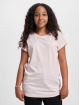 Urban Classics Camiseta Girls Organic Extended Shoulder fucsia