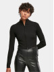 Urban Classics Cardigan Ladies Cropped Rib Knit Zip noir