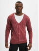 Urban Classics Cardigan Spray Dye Slub rouge