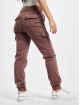 Urban Classics Cargohose Ladies High Waist rot