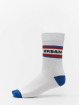 Urban Classics Chaussettes 2-Pack Logo Stripe Sport blanc