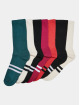 Urban Classics Chaussettes Double Stripes 7-Pack multicolore