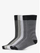 Urban Classics Chaussettes Stripes And Dots Socks 5-Pack noir