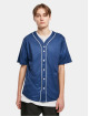 Urban Classics Chemise Baseball Mesh Jersey bleu