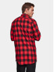 Urban Classics Chemise Side-Zip Long Checked Flanell noir