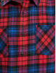 Urban Classics Chemise Checked Flanell rouge