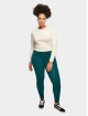 Urban Classics Chino Ladies Washed Faux Leather groen