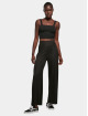 Urban Classics Chinot/Kangashousut Ladies Rib musta
