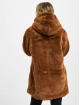 Urban Classics Coats Ladies Hooded Teddy brown