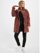 Urban Classics Coats Ladies Oversized Sherpa red