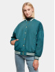 Urban Classics College Jacket Ladies Oversized Recycled blue
