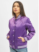 Urban Classics College Jacket Ladies Shiny purple