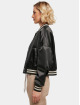 Urban Classics College Jackets Ladies Short Oversized Satin czarny